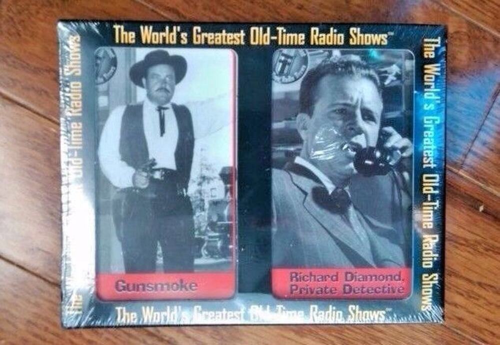 The World's Greatest Old-Time Radio Shows GUNSMOKE & RICHARD DIAMOND CASSETTES
